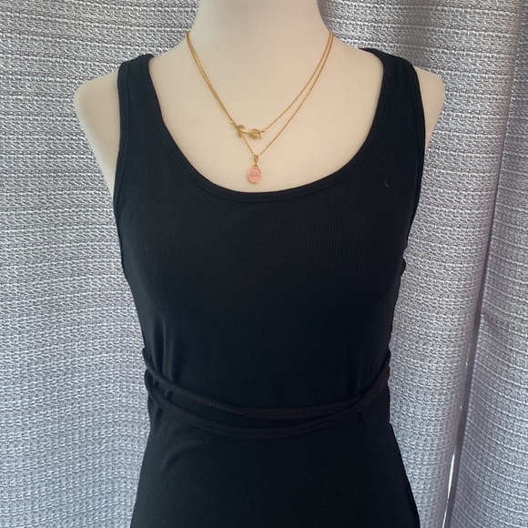 Shein  Black Backless Midi Women’s Dress Size Large - Picture 7 of 9